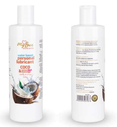 MyLove intimni gel za masažu i lubrikant Kokos 300ml  101 0318-4